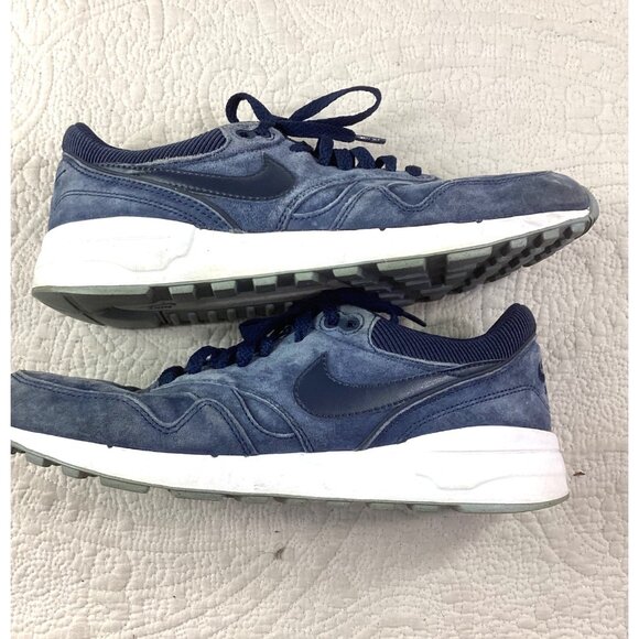 Nike Mens Blue Suede Sneakers Size 9.5 US With White Soles*EUC - Picture 6 of 12